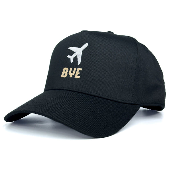 BYE - Black/White/Tan - Structured 5-Panel