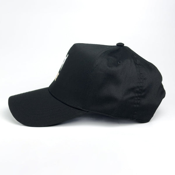 BYE - Black/White/Tan - Structured 5-Panel