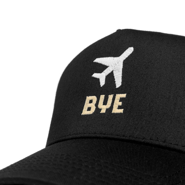 BYE - Black/White/Tan - Structured 5-Panel