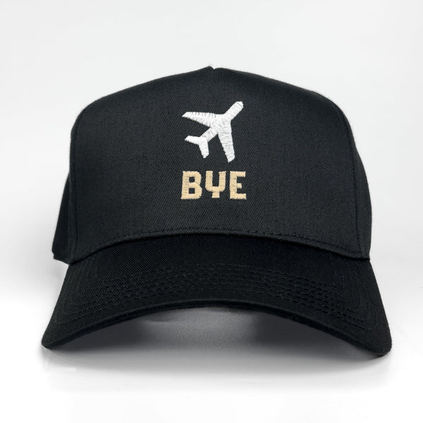 BYE - Black/White/Tan - Structured 5-Panel