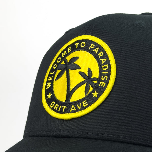 PARADISE - Lemon Yellow Mesh Trucker