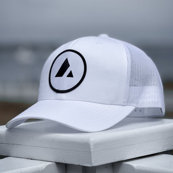 TRI GRIT Patch - White Mesh Trucker