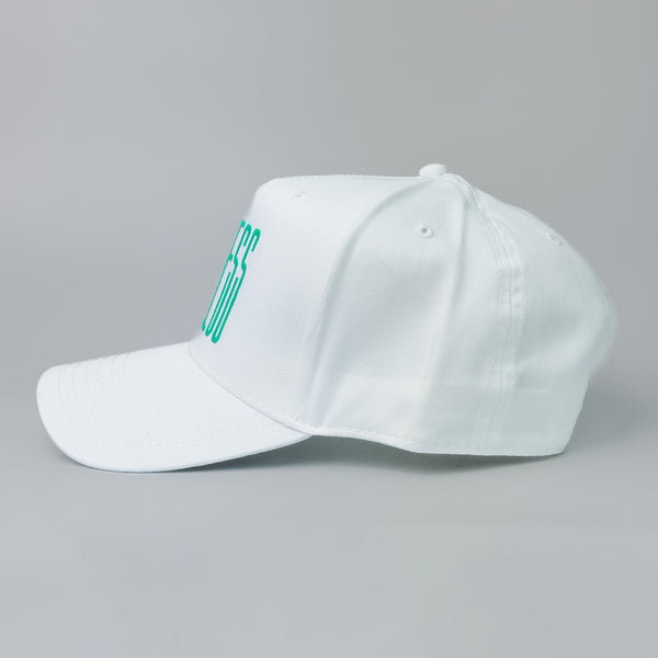 STRETCH - Teal/White - Structured 5-Panel
