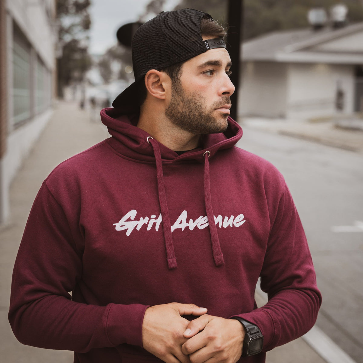 Primitive discount burgundy hoodie