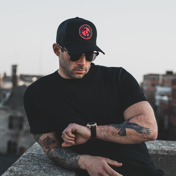 PARADISE - All Black Mesh Trucker