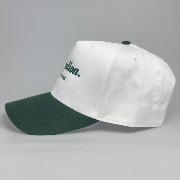 DAYCATION - White / Green 2-Tone - Structured 5-Panel