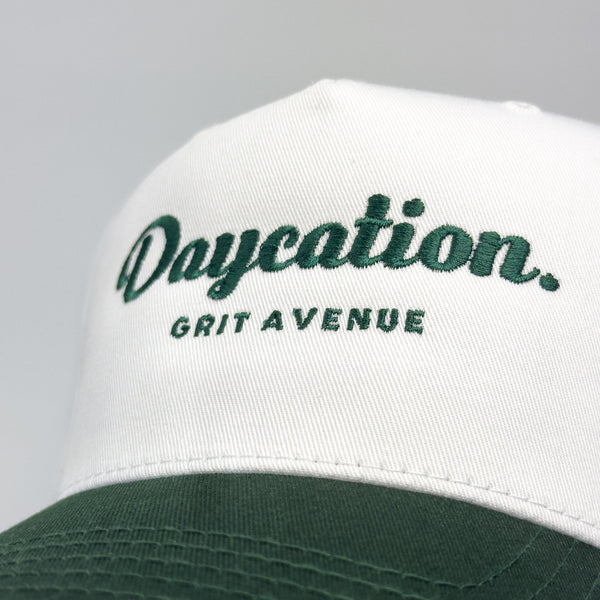 DAYCATION - White / Green 2-Tone - Structured 5-Panel