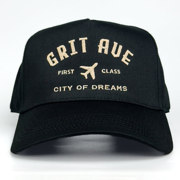 FIRST CLASS - Black/Tan - Structured 5-Panel