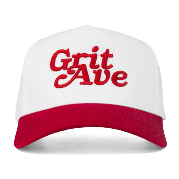 LEGACY - White/Red - Structured 5-Panel