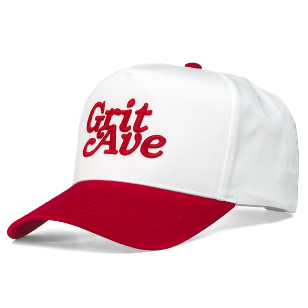 LEGACY - White/Red - Structured 5-Panel