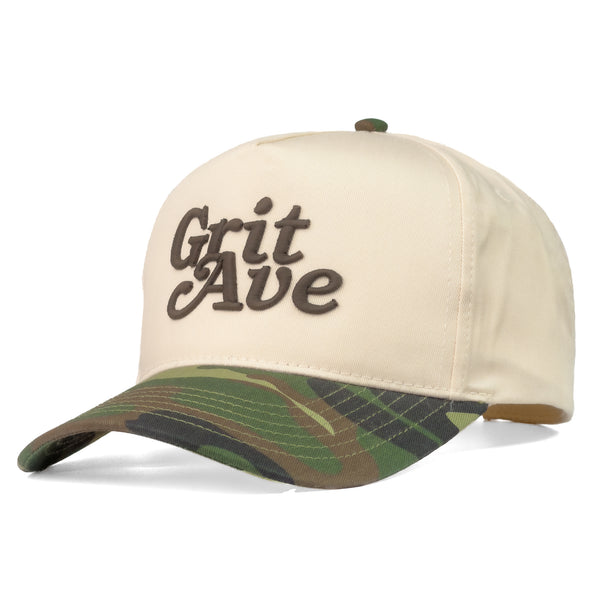 LEGACY - Tan/Camo - Structured 5-Panel