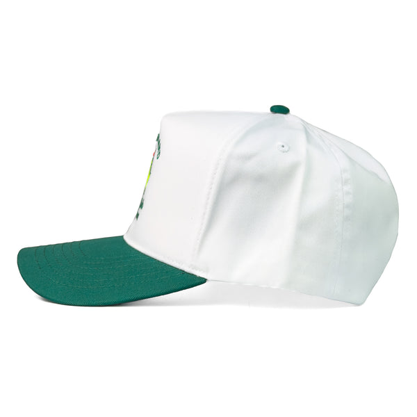 COUNTRY CLUB - White/Green - Structured 5-Panel