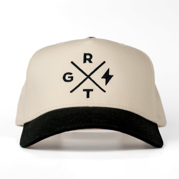 STRIKE - Tan / Black 2-Tone - Structured 5-Panel