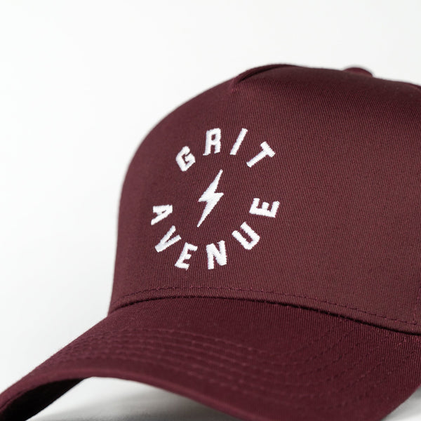 STATIC - Burgundy - Structured 5-Panel