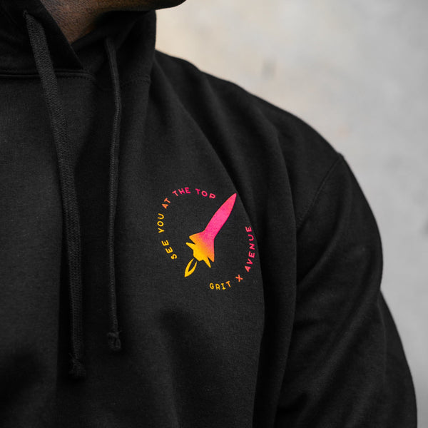 LAUNCH - Black Unisex Hoodie