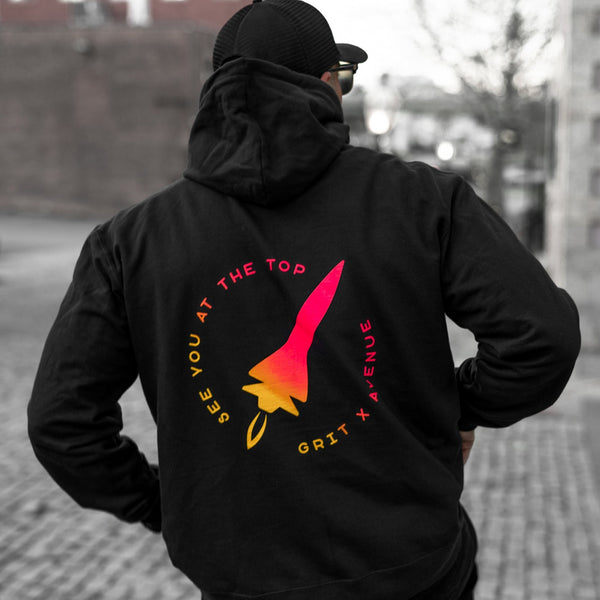 LAUNCH - Black Unisex Hoodie