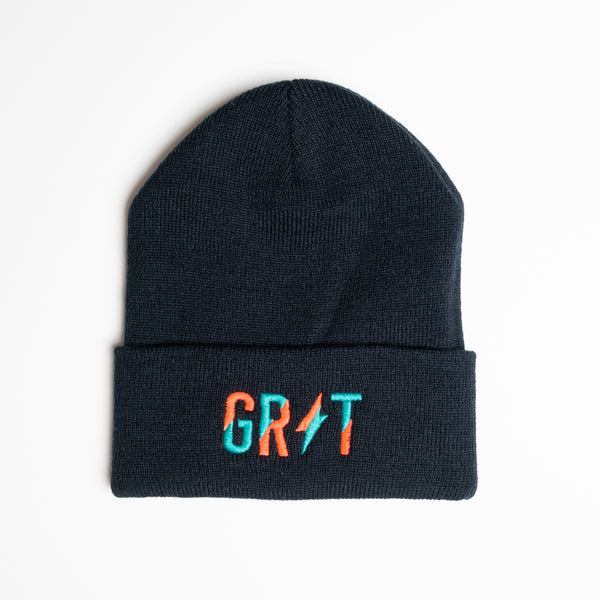 "WAVE" - Black Beanie