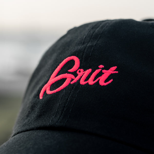 VINTAGE - Black/Pink Neon Classic Dad Hat