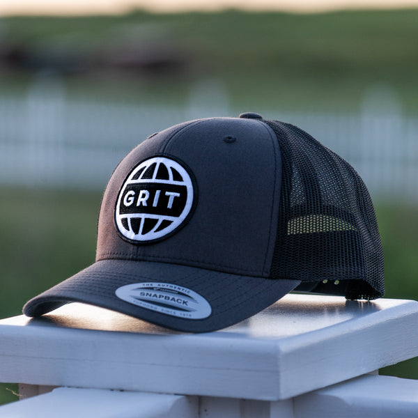 GLOBAL - Charcoal/Black Mesh Trucker