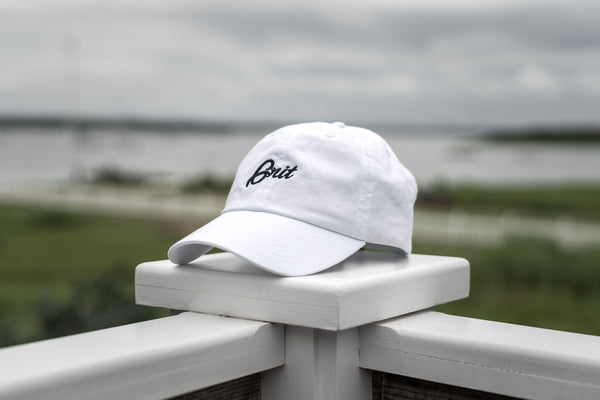 VINTAGE - White/Black Classic Dad Hat