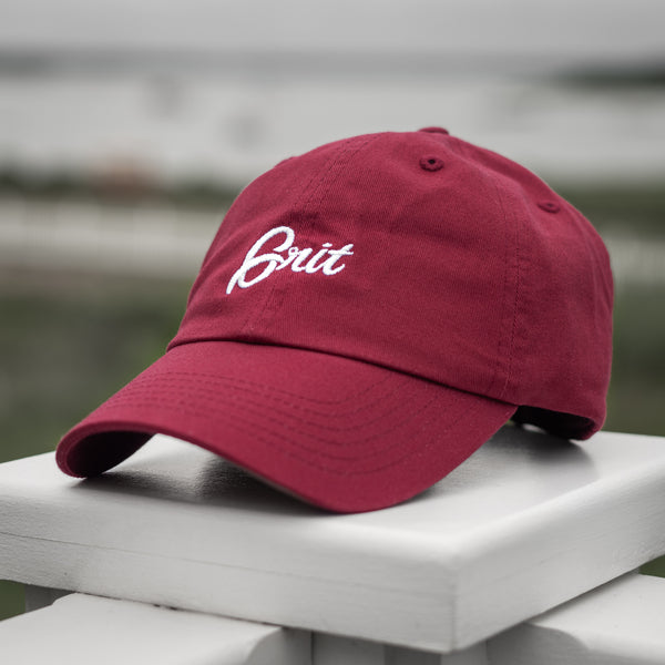 VINTAGE - Burgundy/White Classic Dad Hat