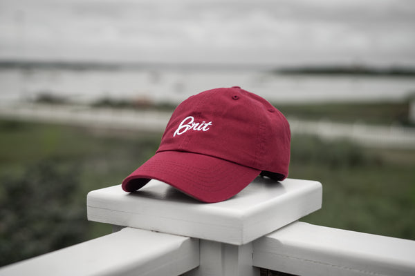 VINTAGE - Burgundy/White Classic Dad Hat