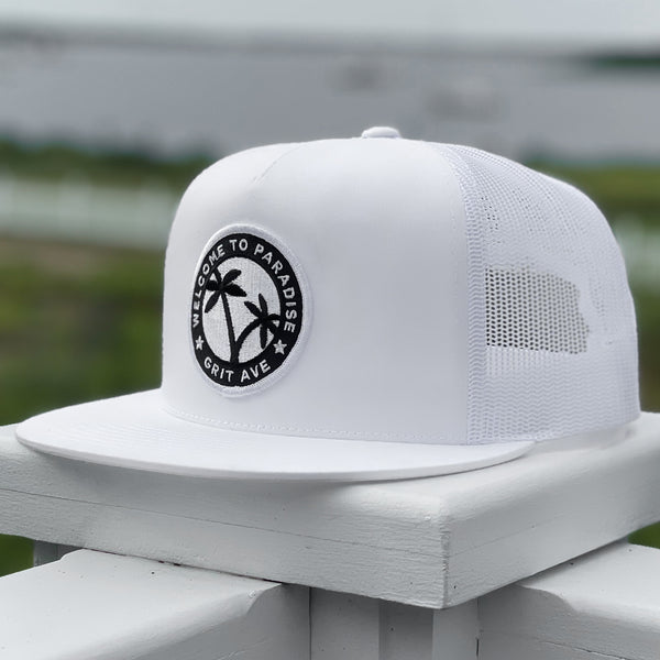 PARADISE - Noir/White Mesh Snapback