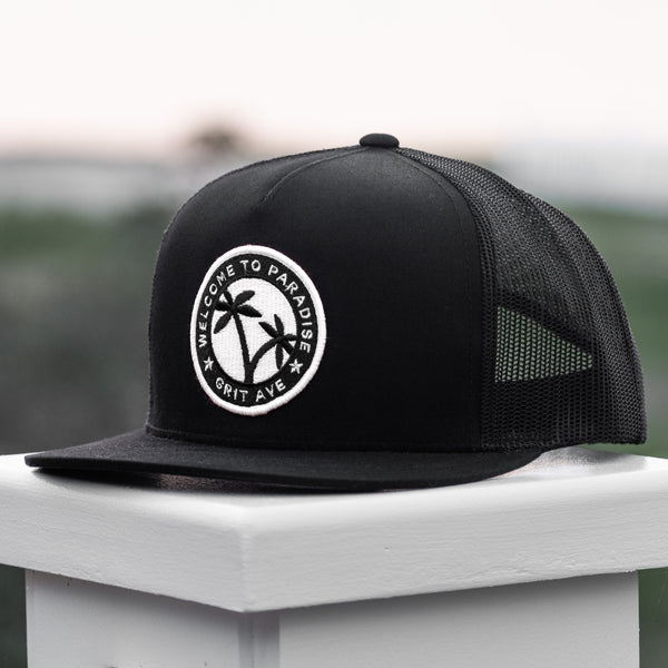 PARADISE - Noir/Black Mesh Snapback