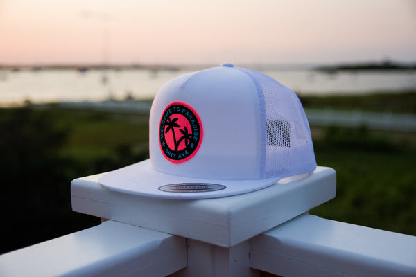 PARADISE - White Mesh Snapback