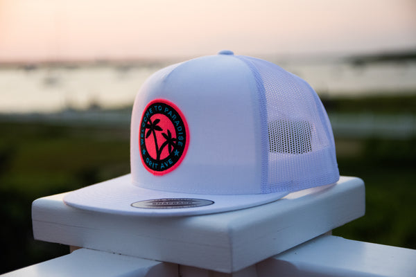 PARADISE - White Mesh Snapback