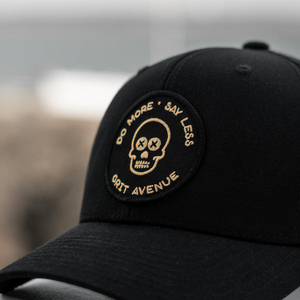 SAY LESS - Tan/Black Mesh Trucker