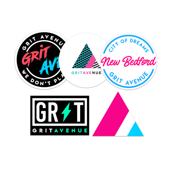 Grit Avenue - 5 Sticker Pack